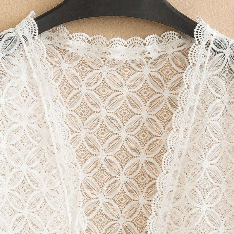  栗颜蕾丝衫/雪纺衫