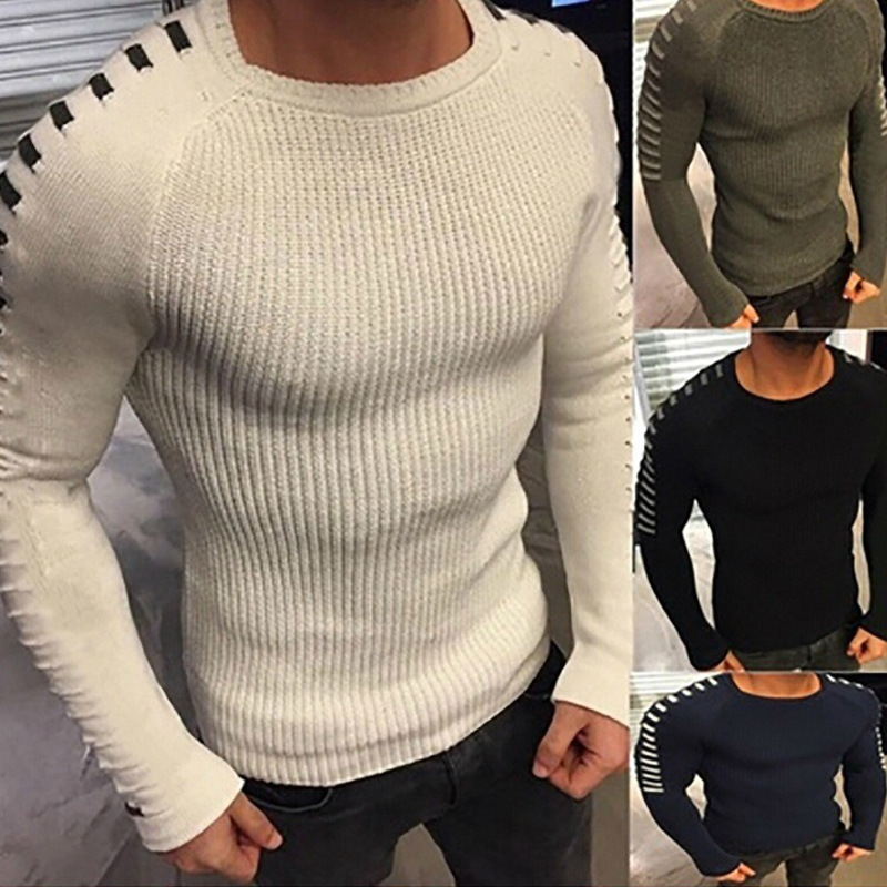 Men Sweater美式潮牌秋冬季毛衣外套打底衫2023薄毛衣男 设计师款