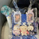 Handheld transparent bag large capacity file bag star peripheral support fan storage bag shoulder bag small kar doll pendant star chasing artifact concert fan offline star chasing female storage bag