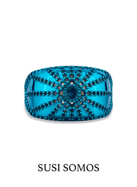 susisomos男士戒指个性齐马蓝