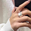 Matsumoto Eina's same style c-shaped wide ring with irregular shape