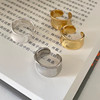 Matsumoto Eina's same style c-shaped wide ring with irregular shape