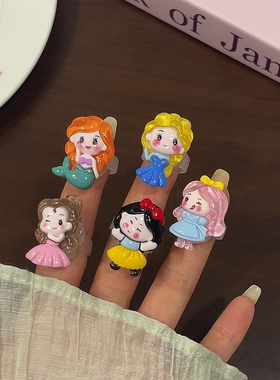 LED发光戒指树脂闪动戒卡通可爱