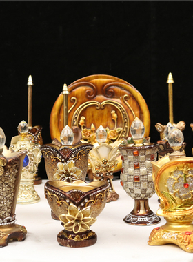 欧式复古创意树脂工艺高档香水瓶