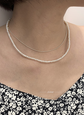 哆啦A梦机器猫铃铛银饰圆珠链