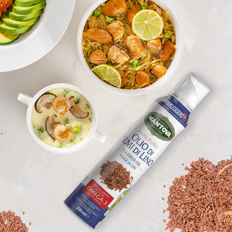 轻喷宝宝核桃油进口罐装食用油儿童核桃油送婴儿辅食油食谱200ml