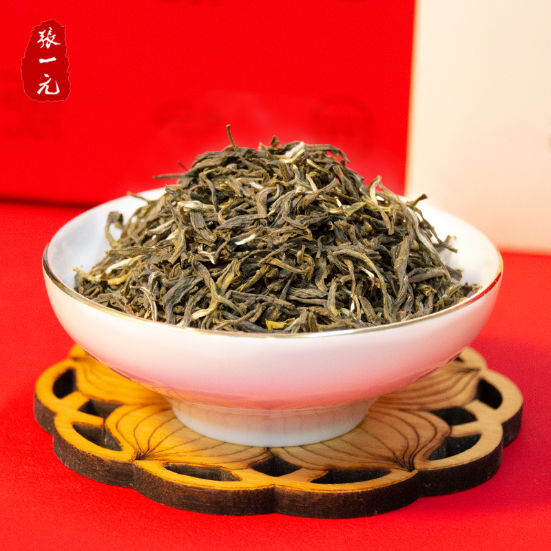张一元茶叶新茶浓香茉莉花茶白龙峰480g年货礼盒装中华老字号茶礼