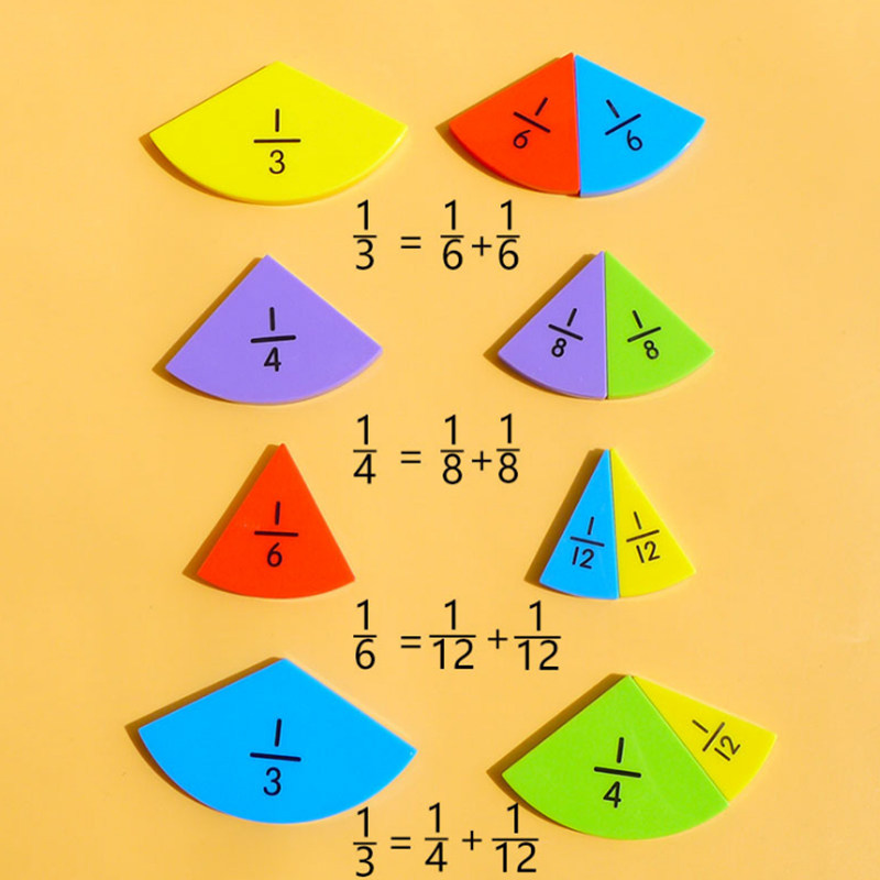 小学分数学习盘三年级分数加减法运算学习分数关系比较分数大小 Mh梦航文教 淘优券