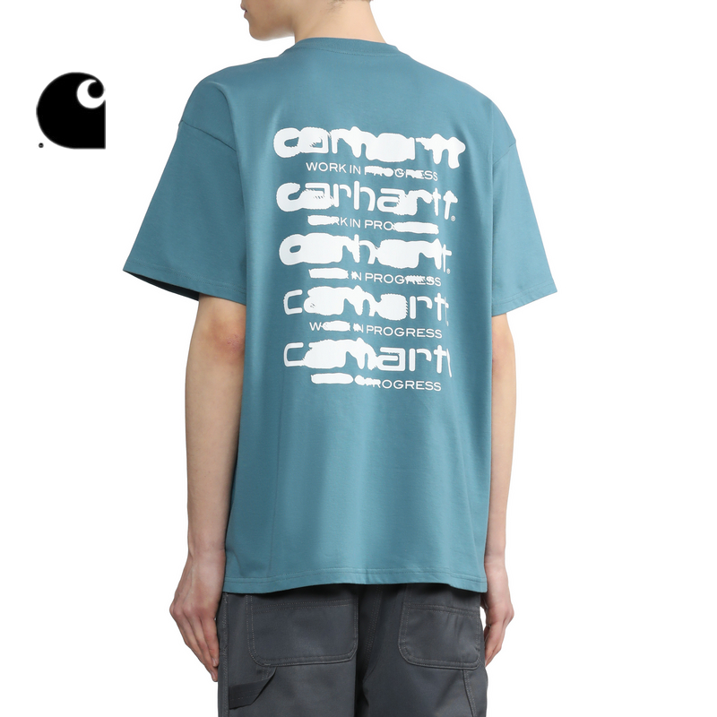 Carhartt WIP短袖T恤男装春季新品街头风渗墨字母图案印花卡哈特-图2