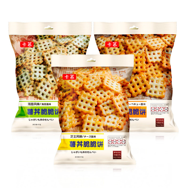 【拍3件发9袋】卡慕 卡慕韧性饼干