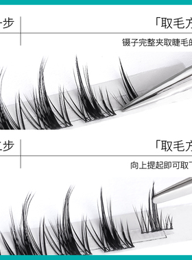 anjicat夹心羽翼睫毛混装