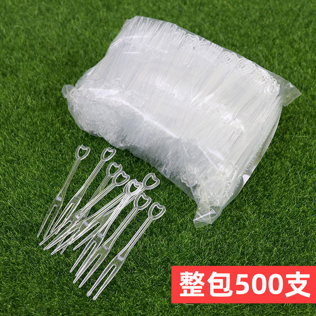 Disposable fruit fork Hongjunda fork plastic