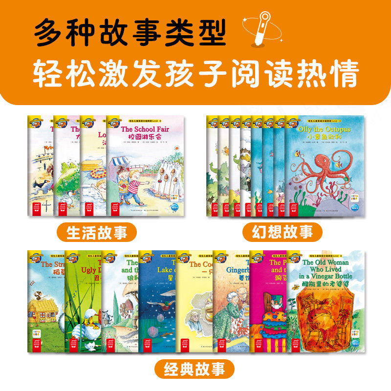 【点读版送学习卡】培生儿童英语分级阅读level3全20册小学生二三四年级英文预备入门有声阅读绘本8-9-10岁少儿启蒙教材自然拼读书