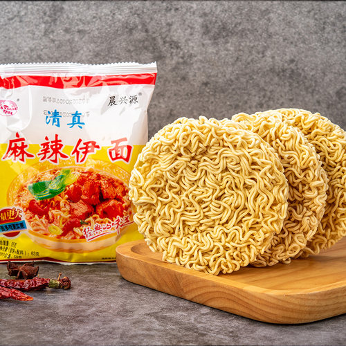 华祥清真三鲜伊面方便面泡面整箱24袋装速食批发8090后老式怀旧 - 图0