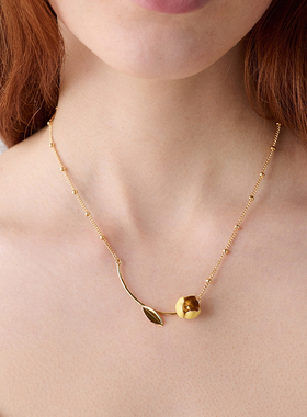 kate spade ksGolden Bloom花朵造型项链