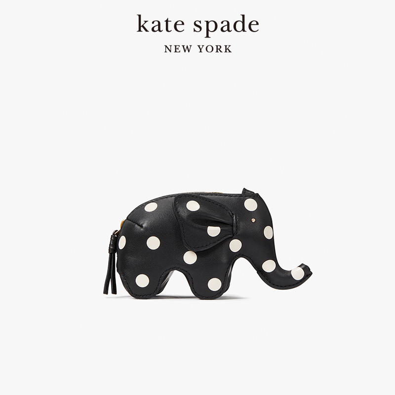 kate spade ks ellie 立体大象零钱包时尚设计感可爱波点女