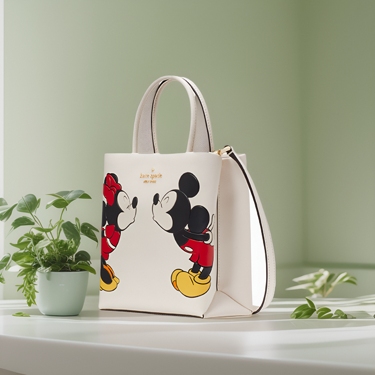 【春夏新品】kate spade ks DISNEY迪士尼联名迷你托特包手腕包女-图2