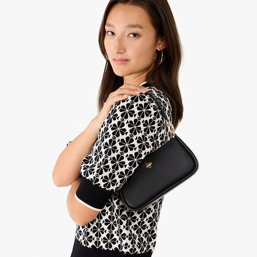 【元旦礼物】kate spade ks 荔枝纹牛皮革单肩腋下包 - 图1