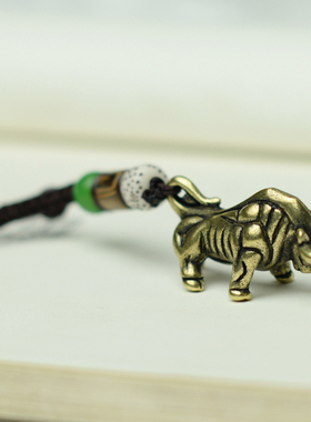 生肖牛黄铜华尔街仿古风小摆件