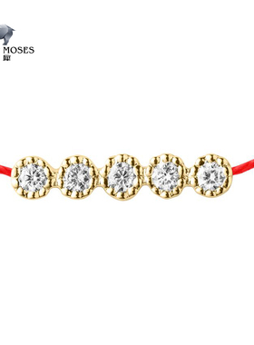 redline女士华贵钻石K金幸运手绳