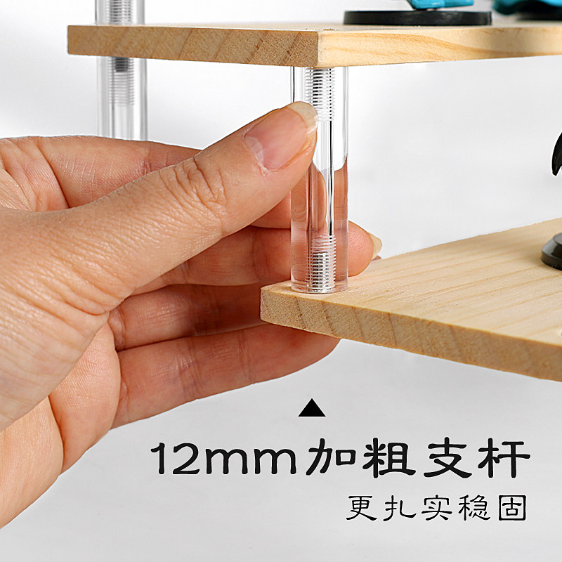 亚克力阶梯展示架手办盲盒收纳置物架积木泡泡玛特梯形木质摆台柜,淘宝优惠券,粉丝福利购,淘宝优惠卷