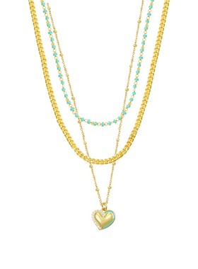 2025新款轻奢高级感毛衣心形链