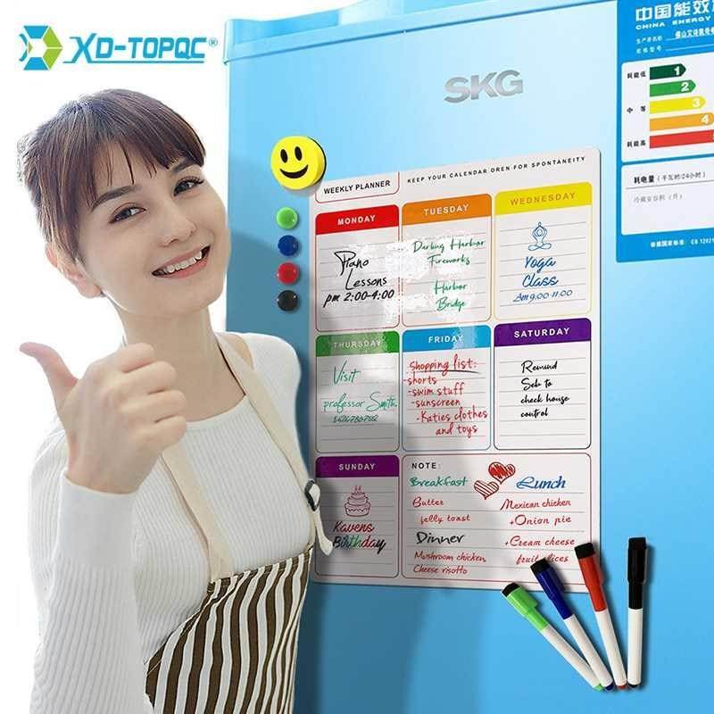 Whiteboard-Planner Magnet Notes Refrigerator Message-Board W - 图3