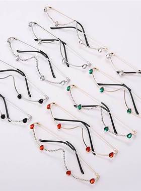 女金属无片装饰眼镜框架 women glasses frame очки жен