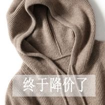 Eurolian Hooded Sweater Hooded Sweatshirt Sweatshirt Pure Cashmere Loose Spring Autumn Winter Thickened Sweater Underknit