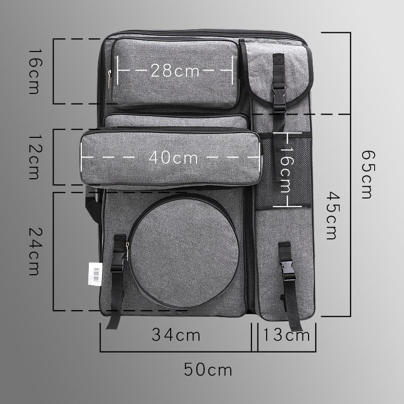诺尔德4K画袋美术袋画包美术生专用A2画板袋收纳袋素描艺考大容量-图2