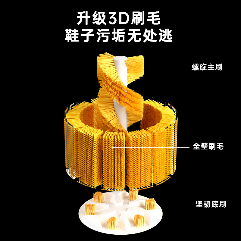 扬子洗鞋机全自动家用小型带烘干洗鞋神器智能洗脱一体专业刷鞋机-图1