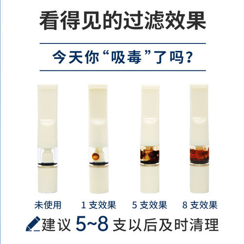 过滤烟嘴过滤器粗中细三用一次性可清洗循环型男士正品专用过滤嘴 - 图0