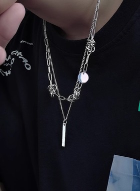 项链男款男潮挂饰男士高级感吊坠