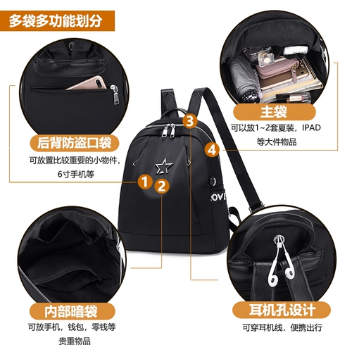 Рюкзак, сумка через плечо, модный вместительный и большой ранец, шоппер, 2021 года, городской стиль, ткань оксфорд