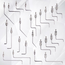 Dial gauge needle flat test tip Gauge Needle Bend type Gauge Probe Gauge 5 Tables 2 pins M Meter Head Height