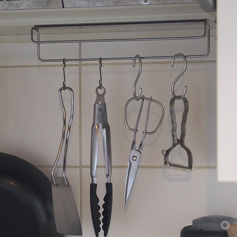 霜山免打孔毛巾架厨房304不锈钢抹布挂杆冰箱柜门磁吸杂物收纳架,淘宝优惠券,粉丝福利购,淘宝优惠卷