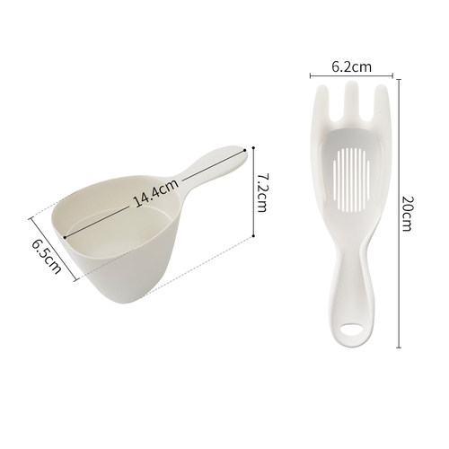 日本MARNA舀米勺家用多功能五谷杂粮勺子厨房大米面粉计量勺 - 图3