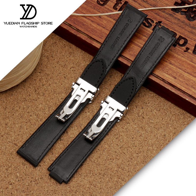 玥典卡地亚蓝气球wsbb0015黑手表带 玥典配件