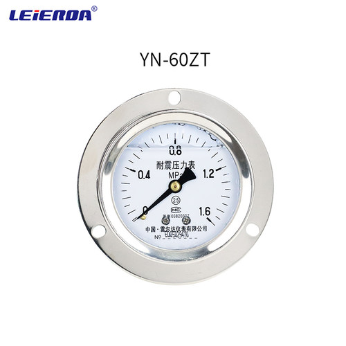 雷尔达轴向带边耐震压力表面板安装YN100ZT,YN60ZT气压油压水压 - 图2