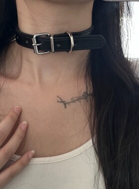 buckle Punk Girl Necklace Women's Collar Neck Strap choker