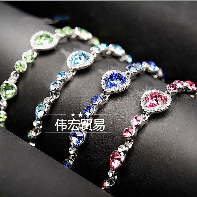 women Jewelry fashion ladies couple bracelet lovers bangle - 图3