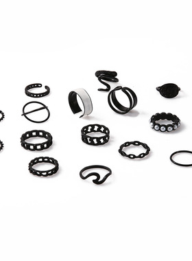 New Pearl studded Diamond Rose Serpentine Set Joint Ring戒指