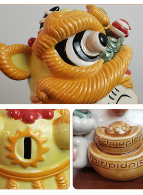 美陶招财猫收银台开业陶瓷储钱罐