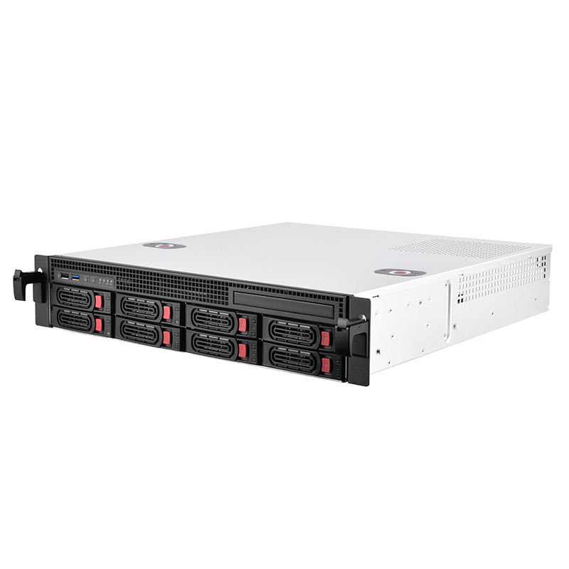 银欣(SilverStone) 2U机架式服务器工作站机箱/RM21-308 SAS/SATA - 图0