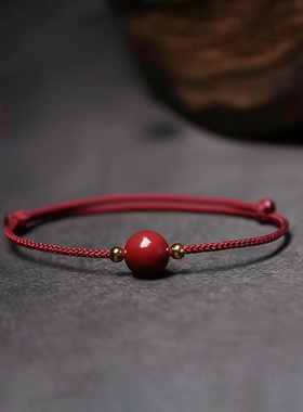 朱砂转运红绳情侣手绳