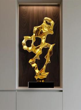 新中式假山可达豪华酒店售楼处雕塑艺术简约现代抽象透明树脂桌饰