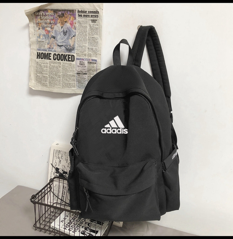 2024新款双肩包男士户外旅行电脑背包初高中大容量学生书包女帆布 - 图1