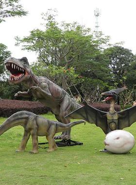 户外游乐园仿真恐龙雕塑霸王龙摆件景区售楼部侏罗纪主题活动装饰