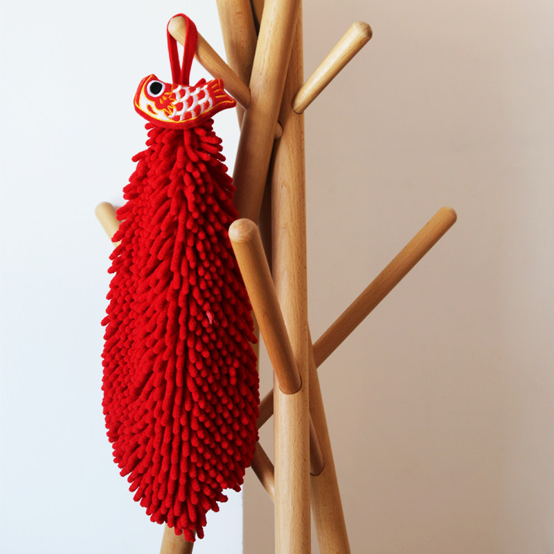 雪尼尔擦手巾挂式可爱红色结婚喜庆厨房浴室手帕喜字婚房布置挂饰,淘宝优惠券,粉丝福利购,淘宝优惠卷