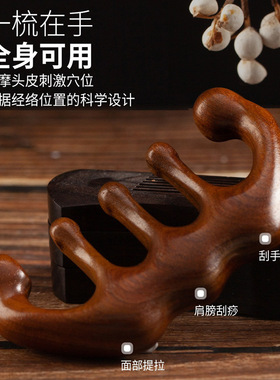 定制品牌雅朴丽德头部按摩梳